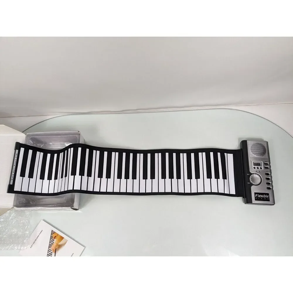 61 Key Electronic Roll Up Piano Keyboard Folding Portable MIDI Keyboards for Kid